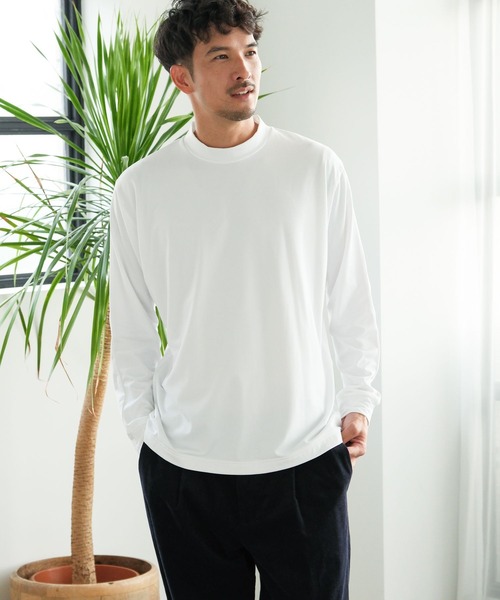 FOUND GOOD(ファウンドグッド)の「モックネックキモウPO(その他トップス・メンズ・グリーン/ホワイト系1/ブラック/グレー系5・M/L/XL/S)」の2枚目の写真