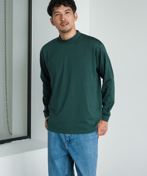 FOUND GOOD(ファウンドグッド)の「モックネックキモウPO(その他トップス・メンズ・グリーン/ホワイト系1/ブラック/グレー系5・M/L/XL/S)」の1枚目の写真