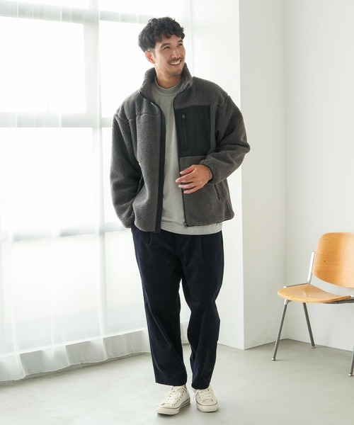 FOUND GOOD(ファウンドグッド)の「モックネックキモウPO(その他トップス・メンズ・グリーン/ホワイト系1/ブラック/グレー系5・M/L/XL/S)」の11枚目の写真