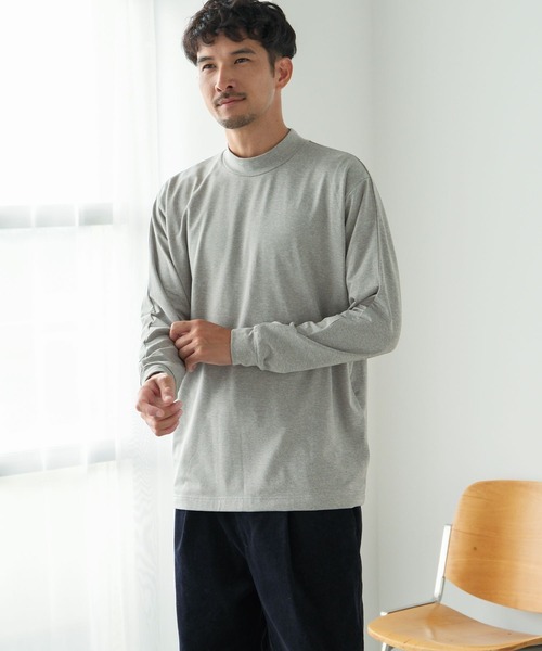 FOUND GOOD(ファウンドグッド)の「モックネックキモウPO(その他トップス・メンズ・グリーン/ホワイト系1/ブラック/グレー系5・M/L/XL/S)」の13枚目の写真