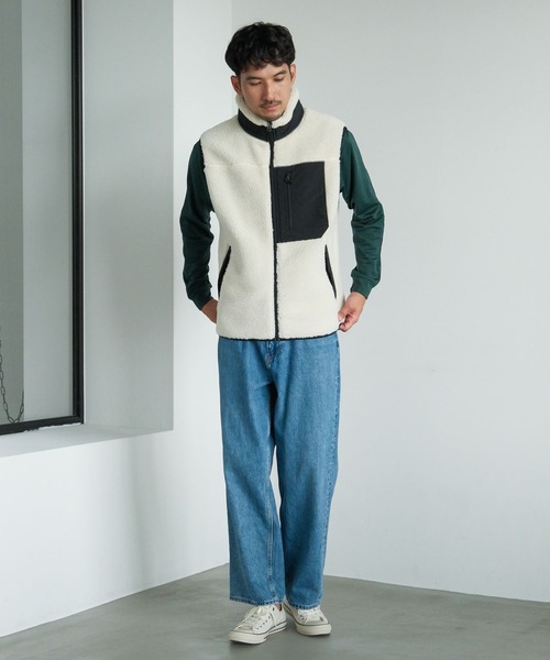 FOUND GOOD(ファウンドグッド)の「モックネックキモウPO(その他トップス・メンズ・グリーン/ホワイト系1/ブラック/グレー系5・M/L/XL/S)」の14枚目の写真