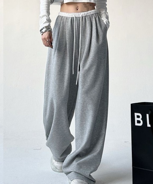 SallyLunn(サリーラン)の「ウエストマークスウェットパンツ(スウェットパンツ・レディース・ブラック/グレー・MEDIUM/LARGE)」の2枚目の写真