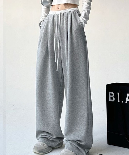 SallyLunn(サリーラン)の「ウエストマークスウェットパンツ(スウェットパンツ・レディース・ブラック/グレー・MEDIUM/LARGE)」の3枚目の写真