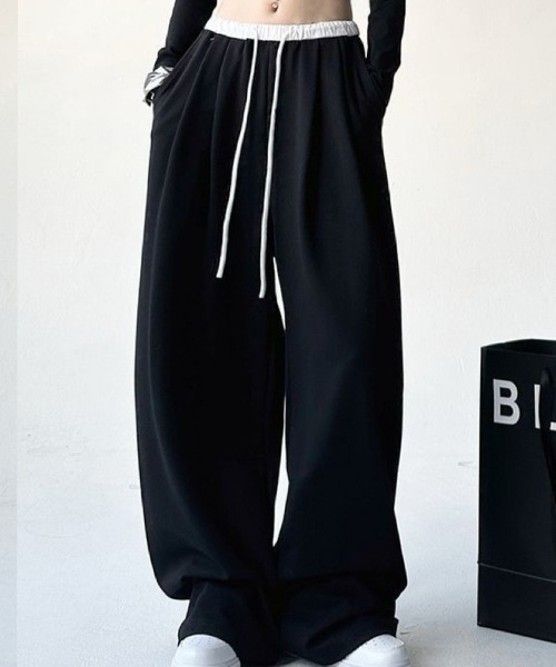 SallyLunn(サリーラン)の「ウエストマークスウェットパンツ(スウェットパンツ・レディース・ブラック/グレー・MEDIUM/LARGE)」の5枚目の写真