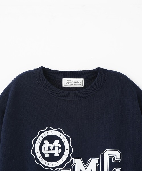 jj mercer（ジェイジェイマーサー）の「J.J.Mercer JJMC CREW JME-25S01B（スウェット・メンズ・ネイビー/ライトグレー・M/L）」の3枚目の写真