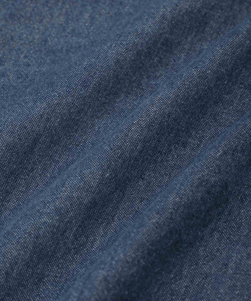 NAVY（ネイビー）の「nAvy ルーズデニムスタンドカラーシャツ（シャツ/ブラウス・メンズ・ブルー系/ブラック系・XL/L/M/S）」の7枚目の写真