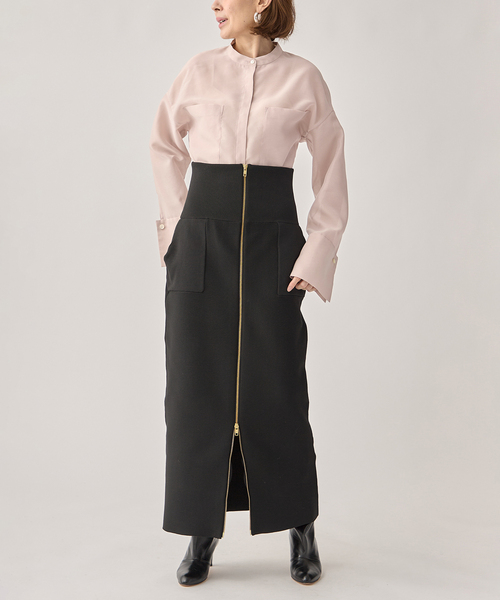 VERMEIL par iena(ヴェルメイユパーイエナ)の「ブライトオーガンジーシャツ(シャツ/ブラウス・レディース・ピンク/ネイビー・FREE)」の16枚目の写真