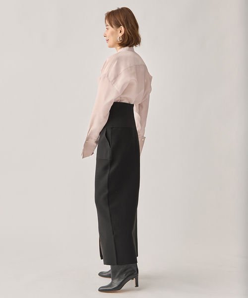 VERMEIL par iena(ヴェルメイユパーイエナ)の「ブライトオーガンジーシャツ(シャツ/ブラウス・レディース・ピンク/ネイビー・FREE)」の17枚目の写真