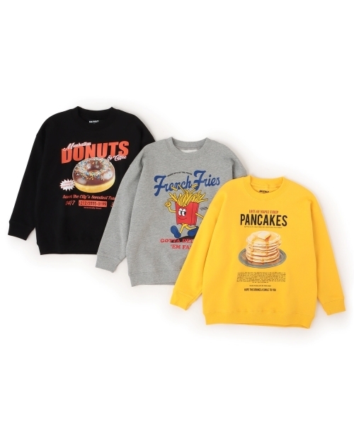 GLAZOS（グラソス）の「【SKIT0LY】【毛玉になりにくい】FOODプリントトレーナー（スウェット・キッズ・ブラック/トップグレー/イエロー・100cm/110cm/140cm/120cm/130cm）」の9枚目の写真