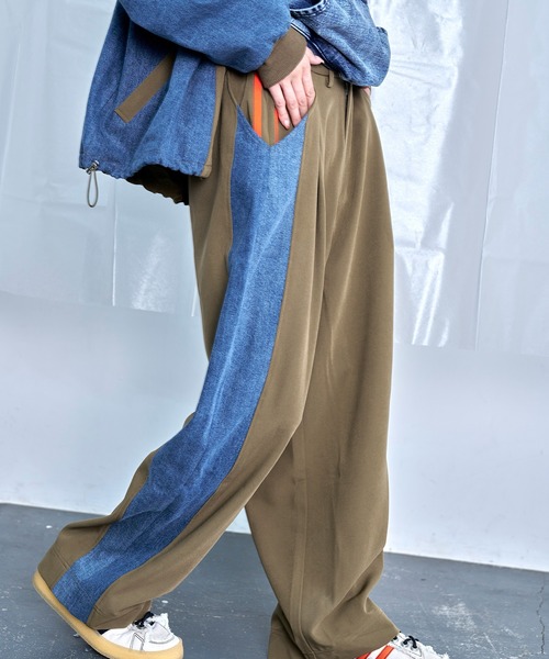 セール】【Nora Lily】Denim Combo Relax Pants（その他パンツ）｜Nora