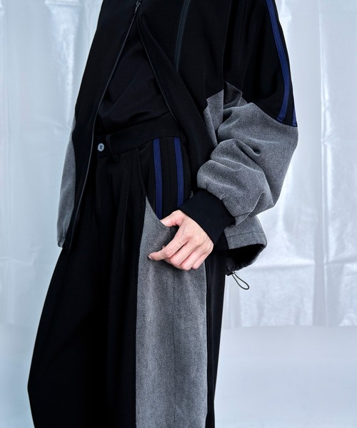 Nora Lily（ノラリリー）の「【Nora Lily】Denim Combo Relax Pants（その他パンツ・メンズ・ブラック系/カーキ系・FREE）」の6枚目の写真