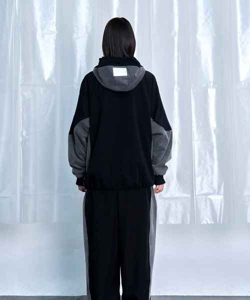 Nora Lily（ノラリリー）の「【Nora Lily】Denim Combo Relax Pants（その他パンツ・メンズ・ブラック系/カーキ系・FREE）」の5枚目の写真