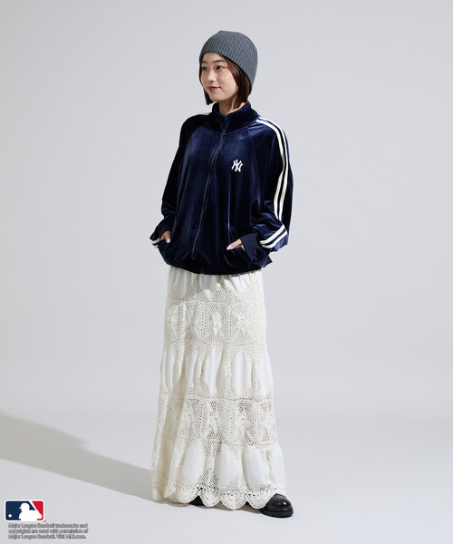 セール】MLB/エムエルビー MLB ベロアトラックジャケット