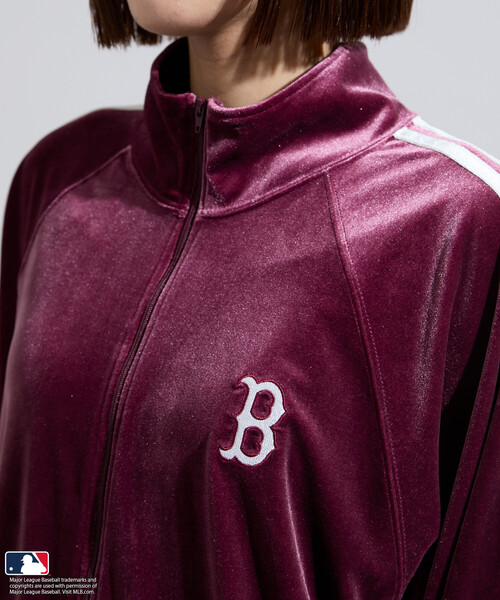 FREAK'S STORE（フリークスストア）の「MLB/エムエルビー MLB ベロアトラックジャケット＜セットアップ対応＞（ジャージ・レディース・オフホワイト/レッド/ネイビー・ﾌﾘ-）」の21枚目の写真