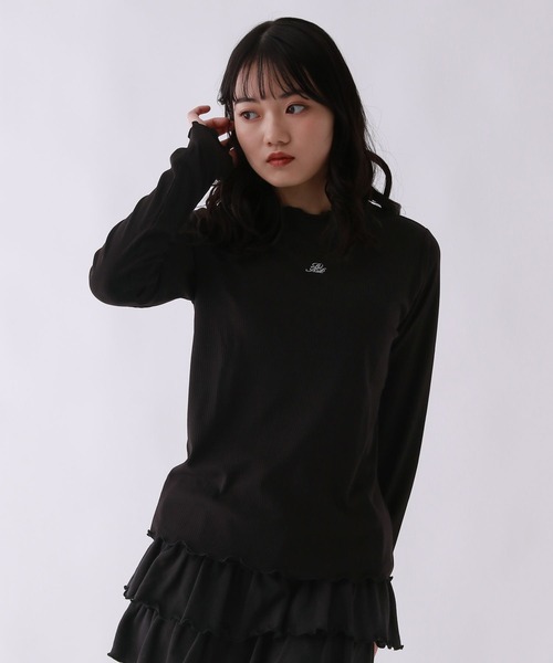 repipi armario(レピピ アルマリオ)の「【吸湿発熱】テレコプチハイメロウトップス(Tシャツ/カットソー・キッズ・ホワイト系その他/ホワイト/ブラック・SMALL/MEDIUM/LARGE)」の3枚目の写真