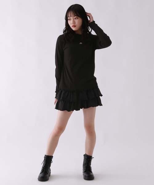 repipi armario(レピピ アルマリオ)の「【吸湿発熱】テレコプチハイメロウトップス(Tシャツ/カットソー・キッズ・ホワイト系その他/ホワイト/ブラック・SMALL/MEDIUM/LARGE)」の21枚目の写真