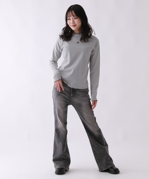 repipi armario(レピピ アルマリオ)の「【吸湿発熱】テレコプチハイメロウトップス(Tシャツ/カットソー・キッズ・ホワイト系その他/ホワイト/ブラック・SMALL/MEDIUM/LARGE)」の8枚目の写真