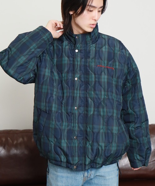 mihns closet(ミンズクローゼット)の「【mihns closet/ミンズクローゼット】 スタンドカラー パデッド ストレッチ キルティング ブルゾン(ブルゾン・メンズ・グレー系その他/ブラック系その他2/ブラック系その他・S/LL/M/L)」の3枚目の写真