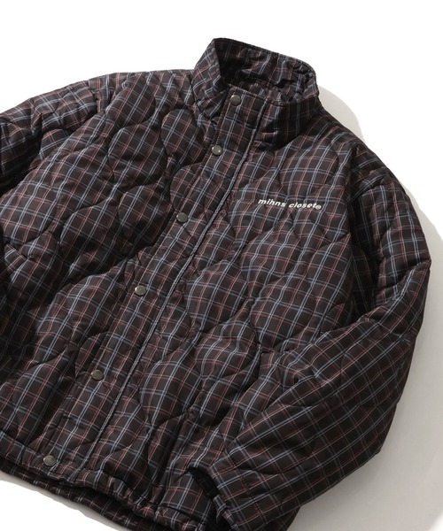 mihns closet(ミンズクローゼット)の「【mihns closet/ミンズクローゼット】 スタンドカラー パデッド ストレッチ キルティング ブルゾン(ブルゾン・メンズ・グレー系その他/ブラック系その他2/ブラック系その他・S/LL/M/L)」の4枚目の写真