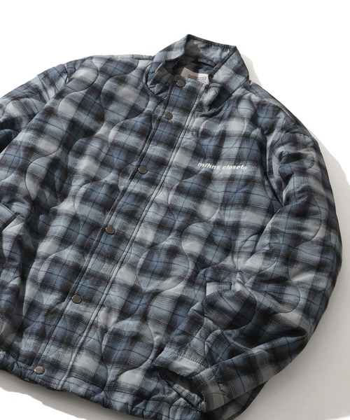 mihns closet(ミンズクローゼット)の「【mihns closet/ミンズクローゼット】 スタンドカラー パデッド ストレッチ キルティング ブルゾン(ブルゾン・メンズ・グレー系その他/ブラック系その他2/ブラック系その他・S/LL/M/L)」の6枚目の写真