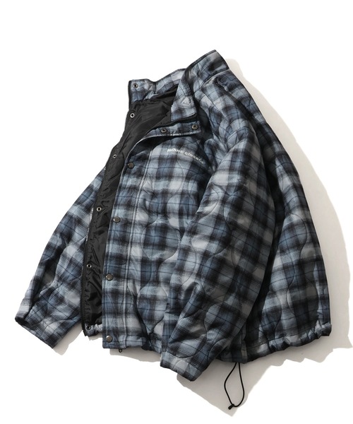 mihns closet(ミンズクローゼット)の「【mihns closet/ミンズクローゼット】 スタンドカラー パデッド ストレッチ キルティング ブルゾン(ブルゾン・メンズ・グレー系その他/ブラック系その他2/ブラック系その他・S/LL/M/L)」の14枚目の写真