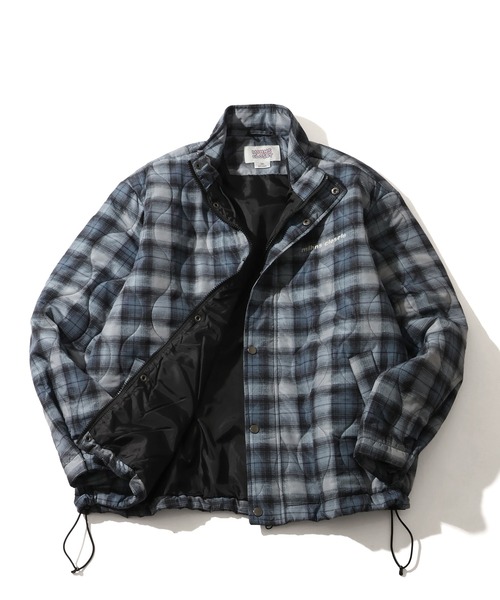 mihns closet(ミンズクローゼット)の「【mihns closet/ミンズクローゼット】 スタンドカラー パデッド ストレッチ キルティング ブルゾン(ブルゾン・メンズ・グレー系その他/ブラック系その他2/ブラック系その他・S/LL/M/L)」の7枚目の写真