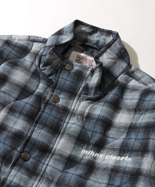 mihns closet(ミンズクローゼット)の「【mihns closet/ミンズクローゼット】 スタンドカラー パデッド ストレッチ キルティング ブルゾン(ブルゾン・メンズ・グレー系その他/ブラック系その他2/ブラック系その他・S/LL/M/L)」の17枚目の写真