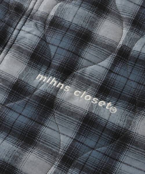 mihns closet(ミンズクローゼット)の「【mihns closet/ミンズクローゼット】 スタンドカラー パデッド ストレッチ キルティング ブルゾン(ブルゾン・メンズ・グレー系その他/ブラック系その他2/ブラック系その他・S/LL/M/L)」の19枚目の写真