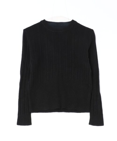 L LABEL(エルラベル)の「リブウエスト切替プリーツニット(ニット/セーター・レディース・ブラック/グレー/ホワイト/レッド・FREE)」の12枚目の写真