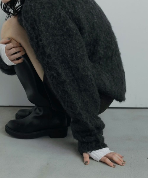 anuke/アンヌーク】Eco leather Long Boots/エコレザーロング