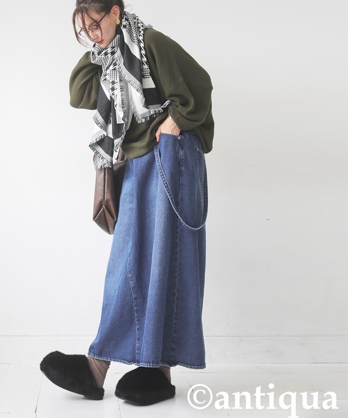 antiqua(アンティカ)の「ファー体幹スリッポン(スリッポン・レディース・グレー/ブラック・M/LL/L)」の22枚目の写真