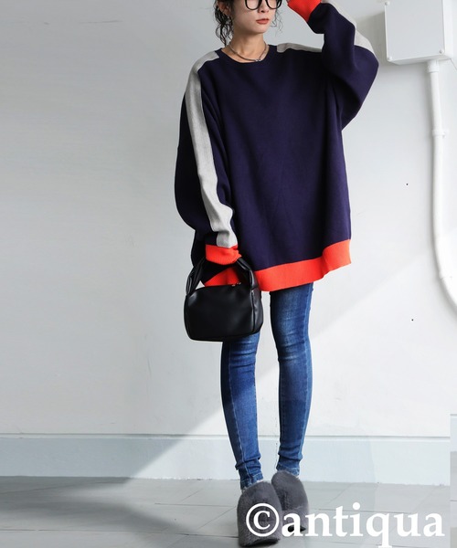 antiqua(アンティカ)の「ファー体幹スリッポン(スリッポン・レディース・グレー/ブラック・M/LL/L)」の12枚目の写真