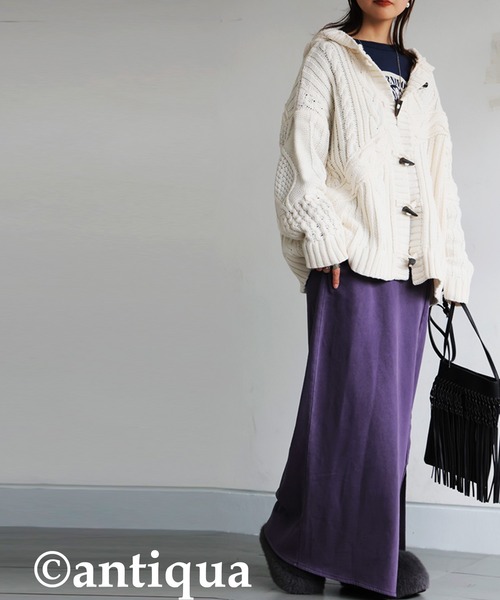 antiqua(アンティカ)の「ファー体幹スリッポン(スリッポン・レディース・グレー/ブラック・M/LL/L)」の11枚目の写真