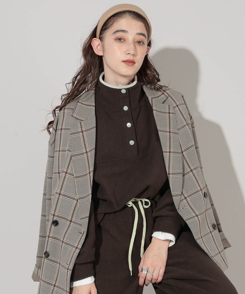 GEORGE'S（ジョージズ）の「フリースプルオーバー（その他トップス・レディース・ネイビー/ブラウン/グリーン・SMALL/MEDIUM）」の2枚目の写真