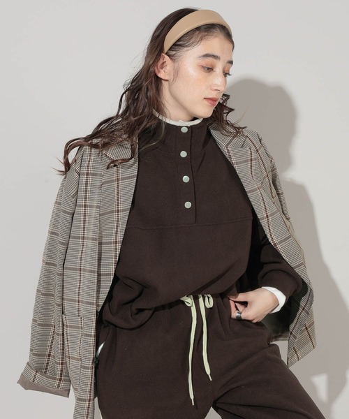 GEORGE'S（ジョージズ）の「フリースプルオーバー（その他トップス・レディース・ネイビー/ブラウン/グリーン・SMALL/MEDIUM）」の8枚目の写真