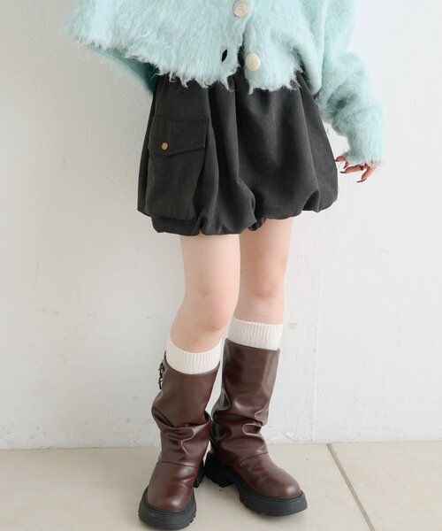 w closet（ダブルクローゼット）の「バルーンカーゴスカート（スカート・レディース・カーキ/ブラック/アイボリー・FREE）」の12枚目の写真