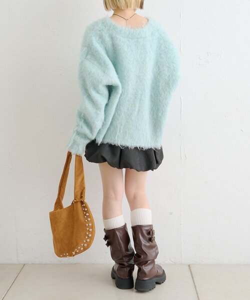 w closet（ダブルクローゼット）の「バルーンカーゴスカート（スカート・レディース・カーキ/ブラック/アイボリー・FREE）」の15枚目の写真