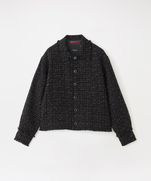LOVELESS(ラブレス)の「モノトーンツイードブルゾン(ブルゾン・メンズ・ブラック・M/L)」の1枚目の写真