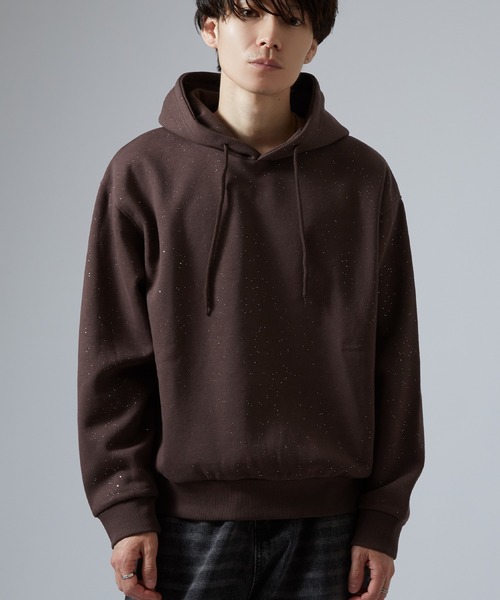 improves（インプローブス）の「ラメ裏起毛 スウェットパーカー（パーカー・メンズ・ネイビー/ブラウン/ブラック・LARGE/MEDIUM）」の14枚目の写真