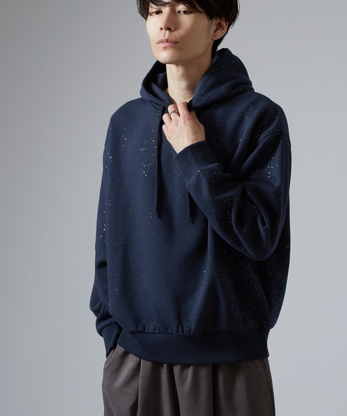 improves（インプローブス）の「ラメ裏起毛 スウェットパーカー（パーカー・メンズ・ネイビー/ブラウン/ブラック・LARGE/MEDIUM）」の19枚目の写真