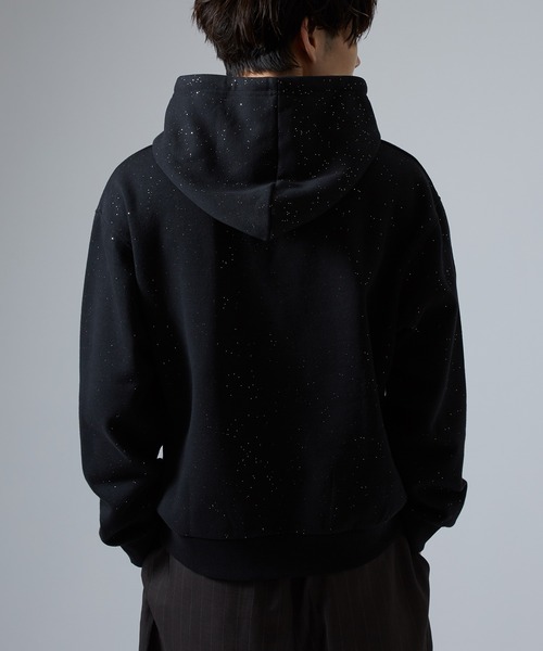 improves（インプローブス）の「ラメ裏起毛 スウェットパーカー（パーカー・メンズ・ネイビー/ブラウン/ブラック・LARGE/MEDIUM）」の12枚目の写真