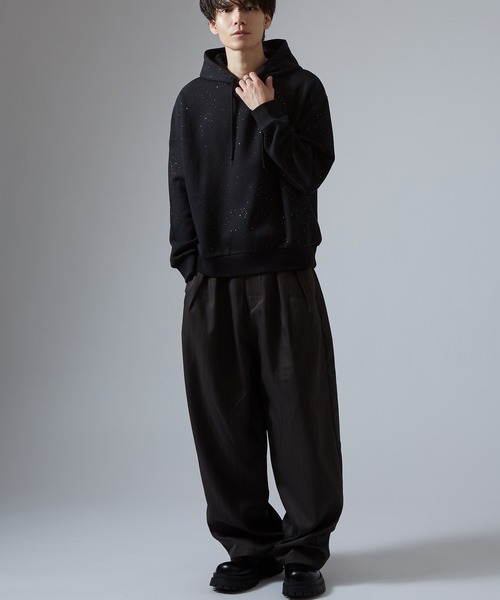 improves（インプローブス）の「ラメ裏起毛 スウェットパーカー（パーカー・メンズ・ネイビー/ブラウン/ブラック・LARGE/MEDIUM）」の13枚目の写真