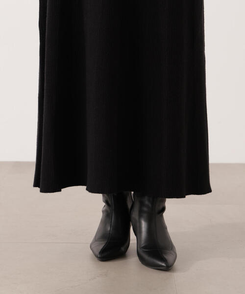 PROPORTION BODY DRESSING（プロポーションボディドレッシング）の「オフショルリブニットワンピース / 1215240112（ワンピース・レディース・ダークグレー/レッド/ブラック・MEDIUM/P/S）」の12枚目の写真