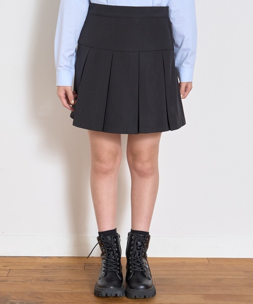 LOVETOXIC（ラブトキシック）の「【卒服・セレモニー】ボックスプリーツスカパン（スーツスカート・キッズ・ブラック/ネイビー/ライトグレー/カラフル・M:150cm/L:160cm）」の2枚目の写真