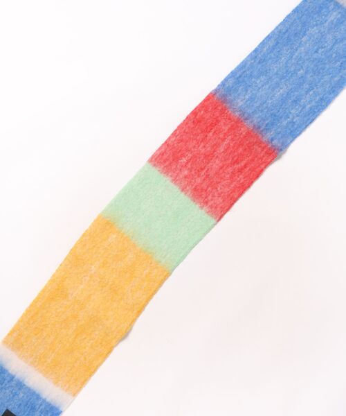 Three Four Time(スリーフォータイム)の「マルチカラーブークレーマフラー(ストール/ショール・レディース・ブルー系その他/イエロー系その他/ピンク系その他・FREE)」の17枚目の写真