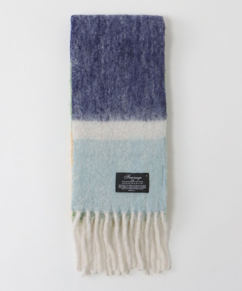 Three Four Time(スリーフォータイム)の「マルチカラーブークレーマフラー(ストール/ショール・レディース・ブルー系その他/イエロー系その他/ピンク系その他・FREE)」の15枚目の写真