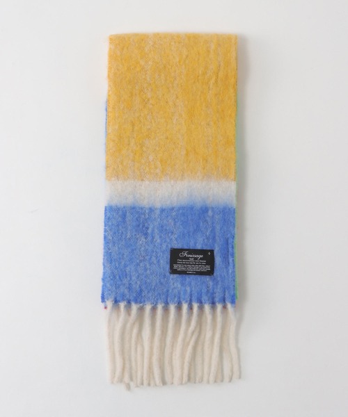 Three Four Time(スリーフォータイム)の「マルチカラーブークレーマフラー(ストール/ショール・レディース・ブルー系その他/イエロー系その他/ピンク系その他・FREE)」の19枚目の写真