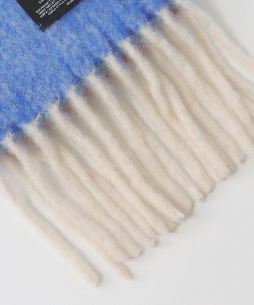 Three Four Time(スリーフォータイム)の「マルチカラーブークレーマフラー(ストール/ショール・レディース・ブルー系その他/イエロー系その他/ピンク系その他・FREE)」の20枚目の写真