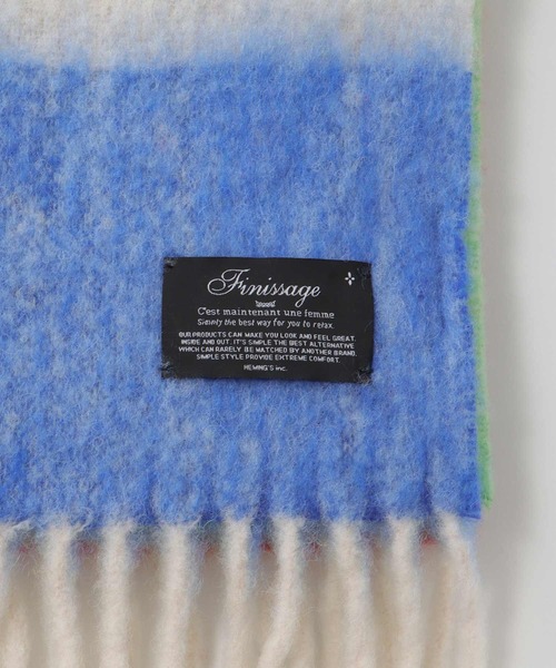 Three Four Time(スリーフォータイム)の「マルチカラーブークレーマフラー(ストール/ショール・レディース・ブルー系その他/イエロー系その他/ピンク系その他・FREE)」の21枚目の写真