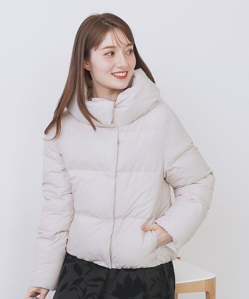 KAWADAダウンショートコート【撥水/洗濯機OK/静電気防止裏地】《XS～LL